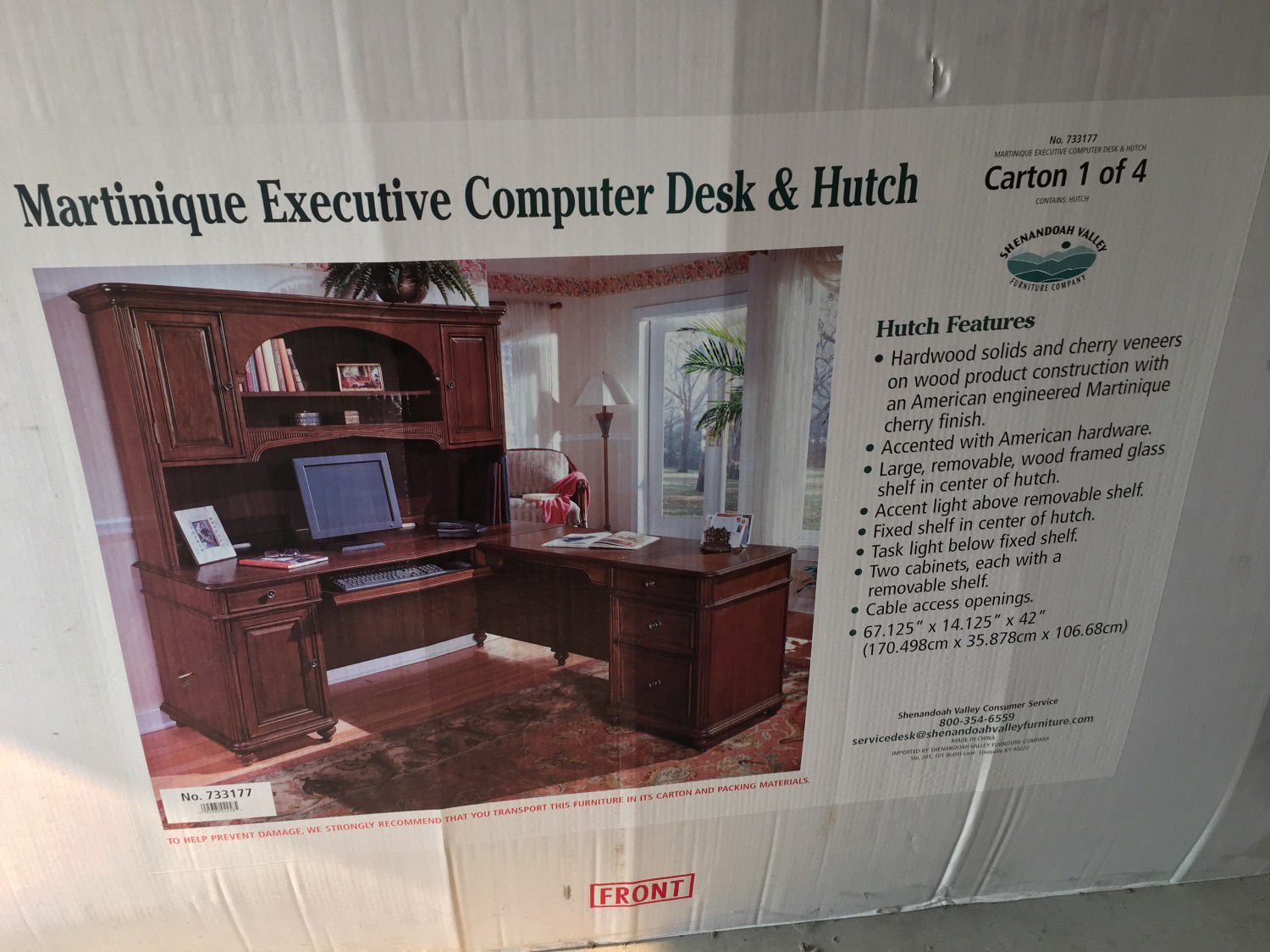 Computer desk with hutch , office desk