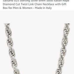 SILVER ROPE CHAIN (SOLID)