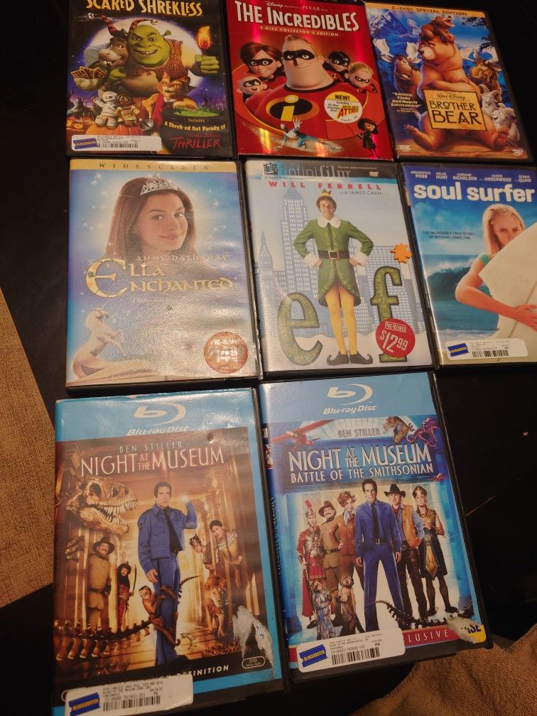 Blu-ray DVD Movies Lot