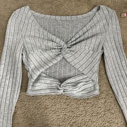 grey long sleeve