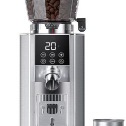 🔥Brand new🔥 Coffee Bean Grinder for Home Use with 45 Precise Grinding Settings, Espresso Grinder with Height Adjustable Funnel Stand, LED Touch Pane