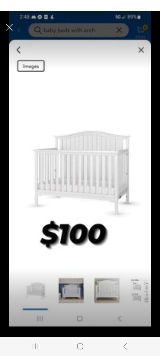 White Baby Bed