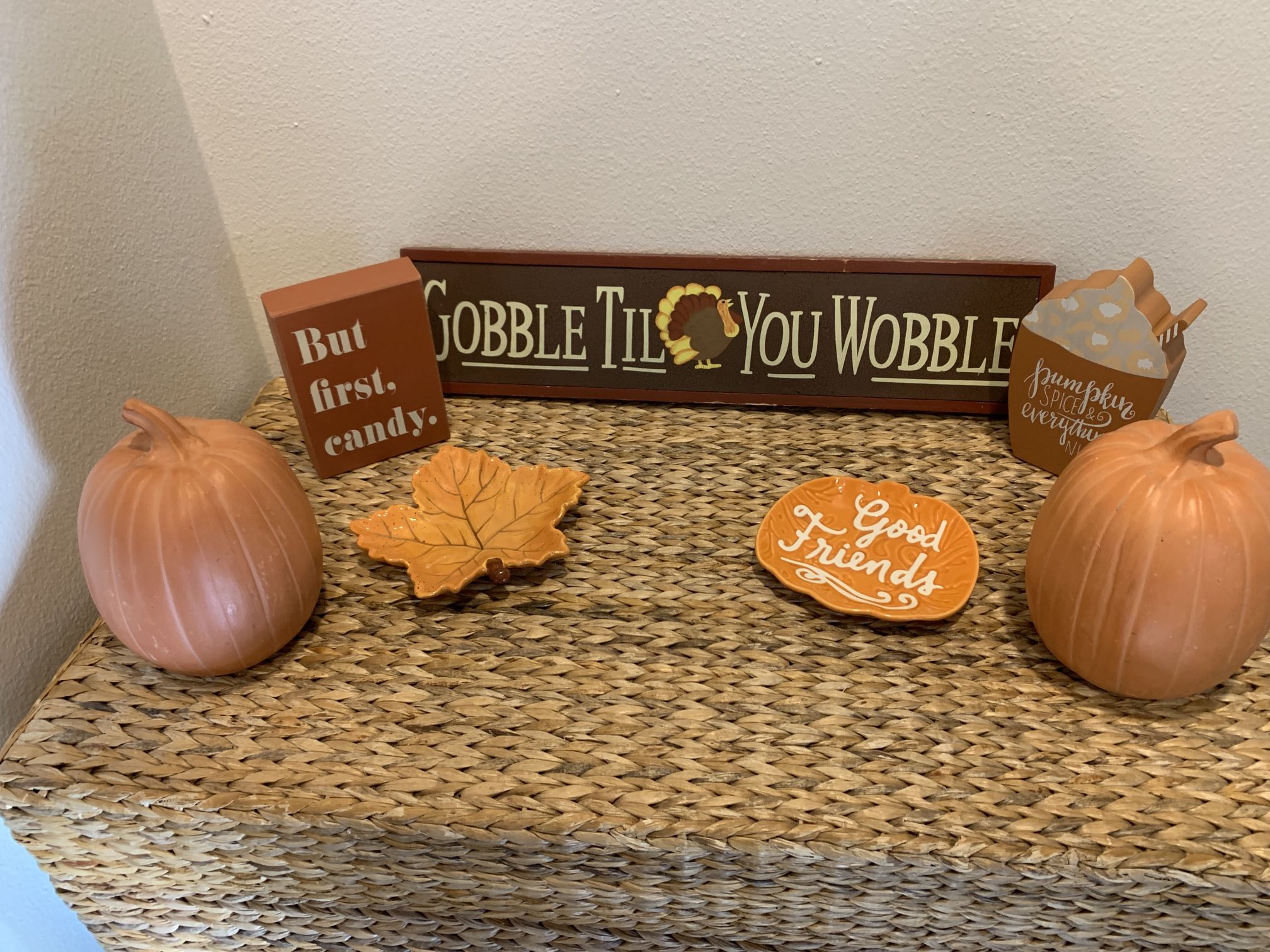 Thanksgiving Fall Pumpkin Turkey Home Decor Lot - Simi
