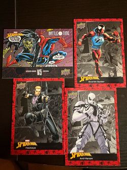 Upper Deck Marvel Spider-Man Trading Cards Lot of 4