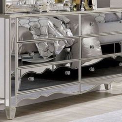 Silver Mirrored Dresser Brand New In Box 