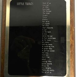 “Little Things” Happiness Plaque