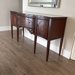Console Table/entryway Table With Glass Top