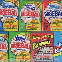Vintage  baseball cards. Unopened packs from 20 years ago. Huge Lot! 