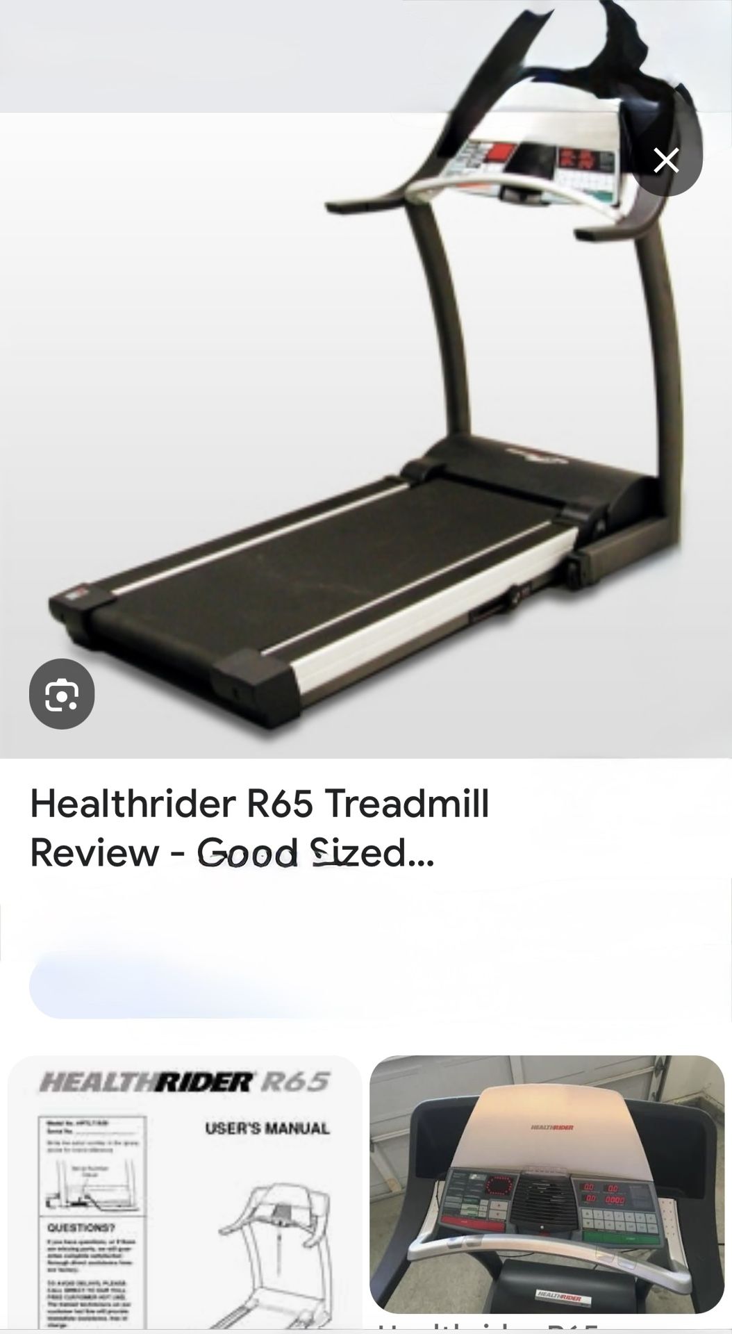 Treadmill Used And In Need Of Repair
