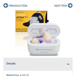 Adam Pro 2 Rechargeable OTC Hearing Aid