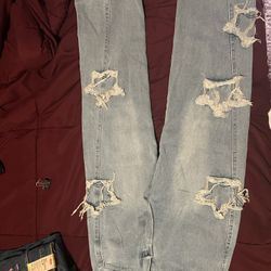 Junior Light blue with Stars Jeans Size S