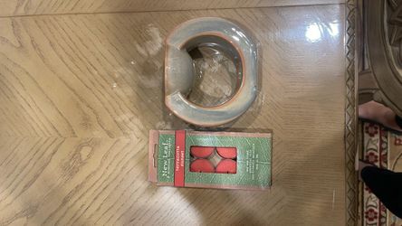 PartyLite Gaia Aroma Melts Warmer ceramic oil burner / diffuser with tea candles