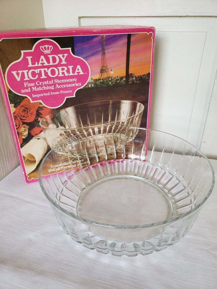 10” Fine Crystal Salad/Serving Bowl