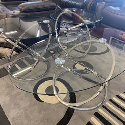 NEW 3pcs Glass Table Set