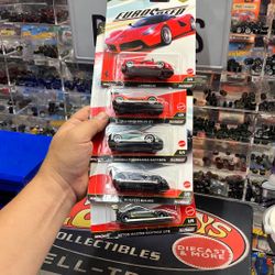 Collectible Hotwheels Euro Speed 5 Car Set With LaFerrari $50 Set