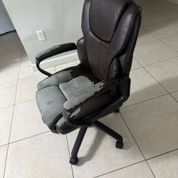 Free office Chair. Upholstery Damaged But Fully Functional 