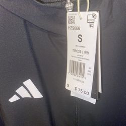 Adidas Mens Tiro 23 L WB Jacket Black White HZ9066