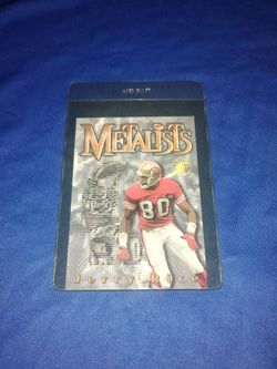 Near Mint 1995 Jerry Rice Football Card - Topps Stadium Club Metalists  #M1