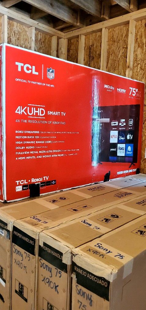 Price Firm Brandnew 75 Inch Tcl 4k Roku Smart No Trading 