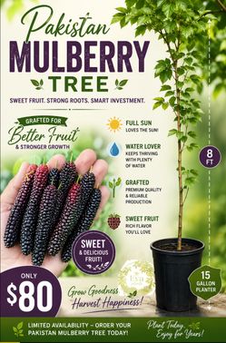 Pakistán Mulberry 🌳💜