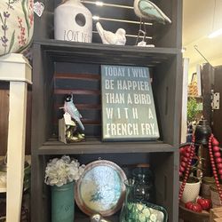 Vintage Wood Crate Shelf