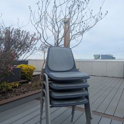 4 Retro Samsonite Stacking Chairs