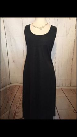 Cicada black sleeveless long wool beautiful dress 👗 Size small