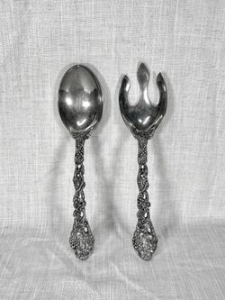 Vintage Godinger Silver-Plated Grapevine Salad Serving Set