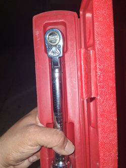 3/8 Snap-on Torque Wrench 75 pound max with Case