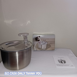 PANKERS Cat Fountain 2L/67OZ Pet Water Fountain Mute,Smart Constant Temperature Cat Water Fountain