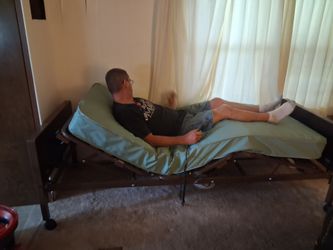 Used hospital bed new mattress