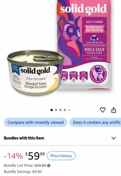 Ultra Premium Solid Gold Cat Food. New & Sealed