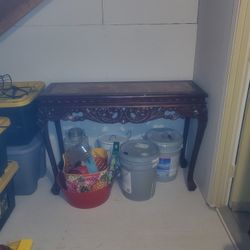 Antique Table L 45 in X W 15 in 