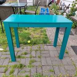 Turquoise vanity desk writing work table