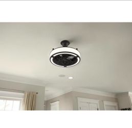 Home Decorators Collection Windara 22” Black LED Ceiling Fan with Remote
