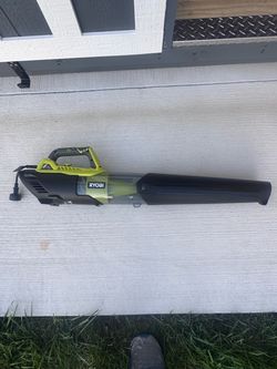 Ryobi eight amp corded blower