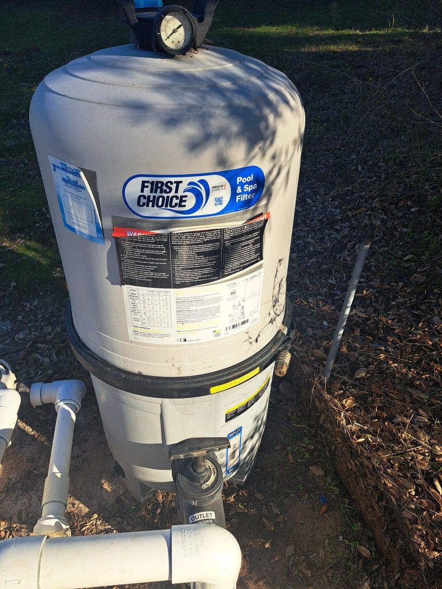 Swimming Pool Filter And Pentair Pump