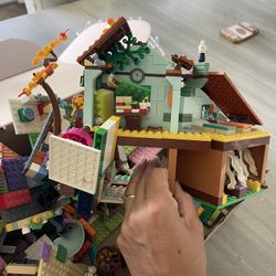 Legos - Lots of Legos Built Set And Extra Pieces