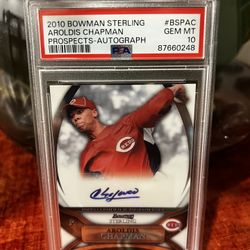 2010 Bowman Sterling AROLDIS CHAPMAN ( PROSPECTS - AUTOGRAPH