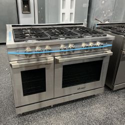Dacor 48 Inch All Gas Range 6 Burners Stainless Steel 