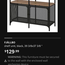 IKEA FJÄLLBO SHELF ORGANIZER W/ DOORS