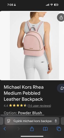 Pink Michael Kors Backpack