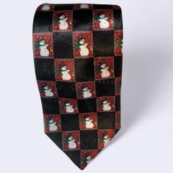 Hallmark Yule Greetings Tie Christmas Necktie Seasonal Elegant Designs, Holiday