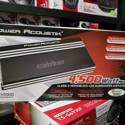 BASS AMPLIFIER, NEW! CLASS D MONOBLOCK