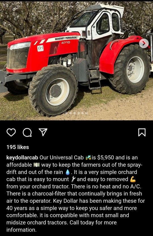 Key Dollor Cab Universal Tractor Cab