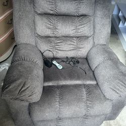 Heated And Massaging Recliner In Great Condition- Brown