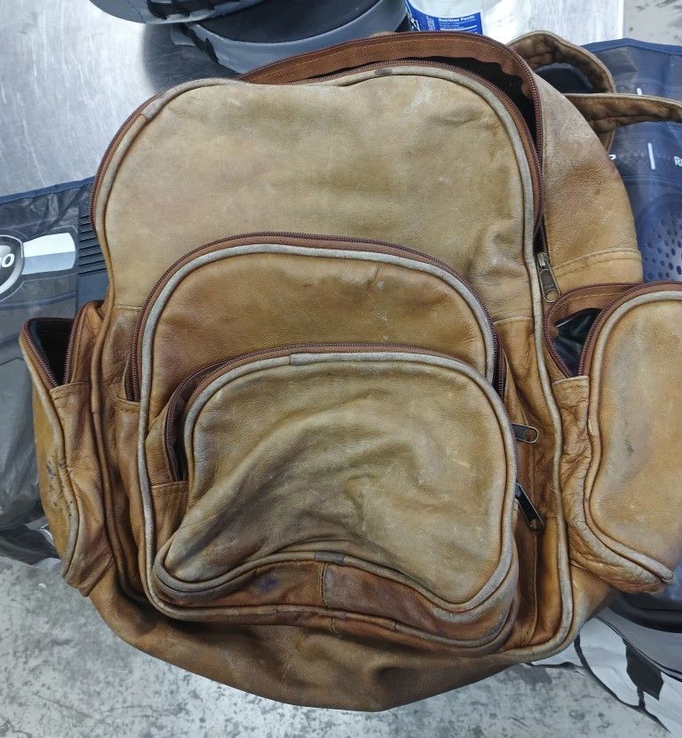 Rare All  Leather Backpack 