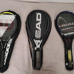 Tennis Rackets With Cases