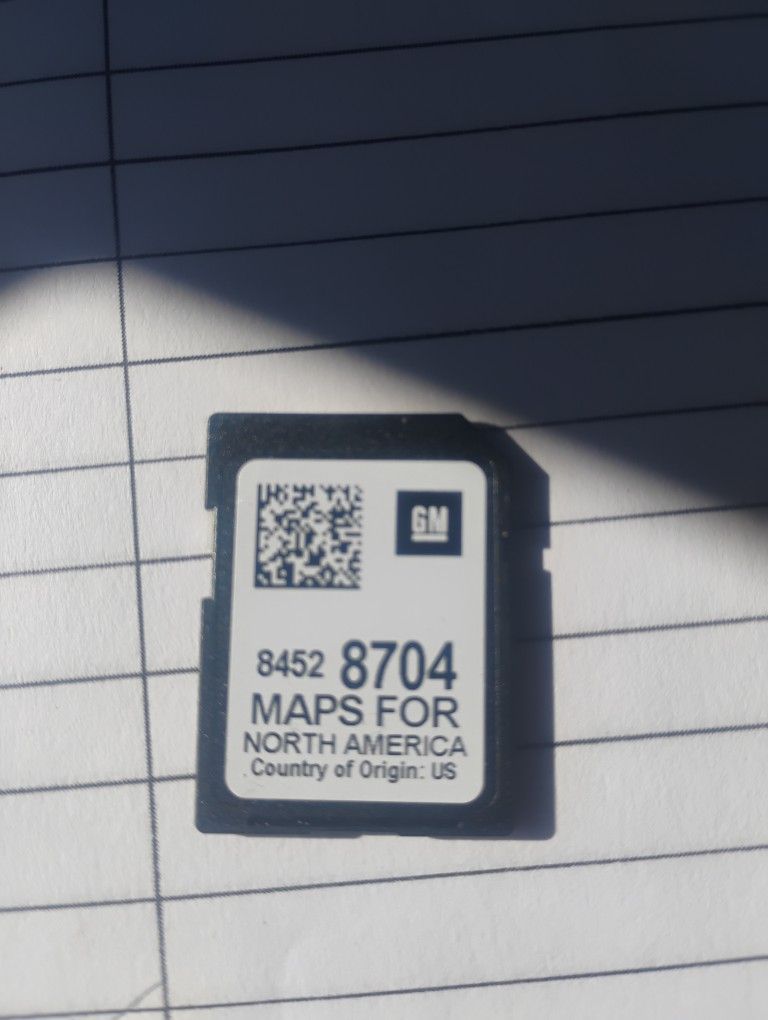 CHEVROLET GMC NAVIGATION SD CARD