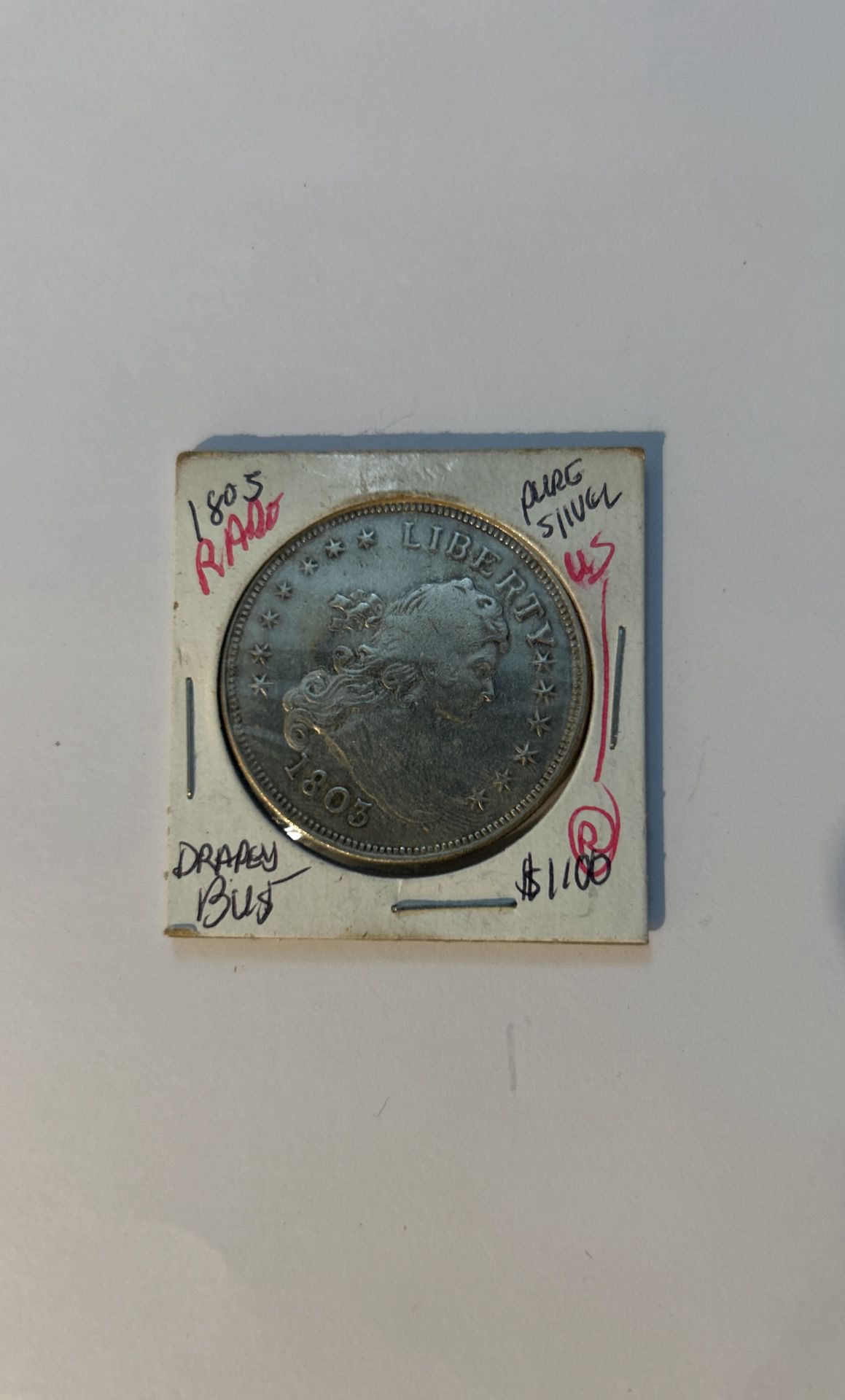 1803 Draped Bust Silver Dollar - Rare